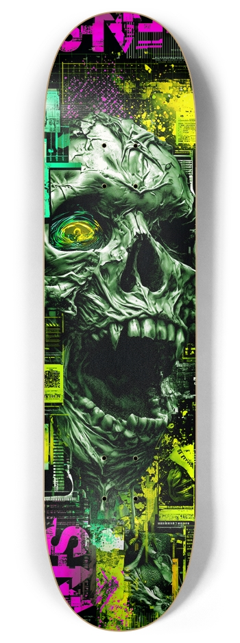 Horror Skull 8 Inch Skateboard Deck