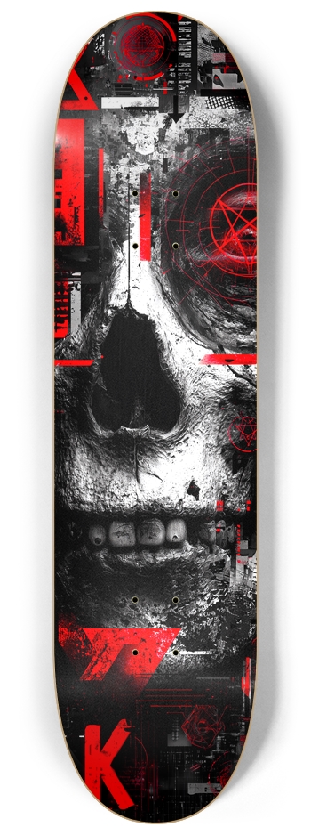 Walking Skull 8-1/4 Skateboard Deck
