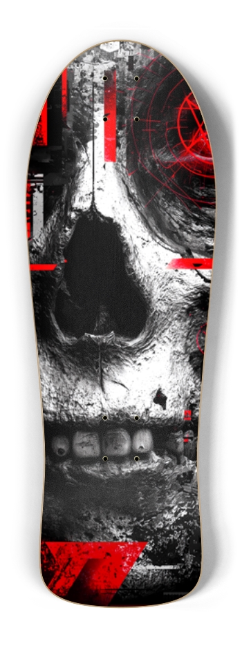 Walking Skull Old School Shape