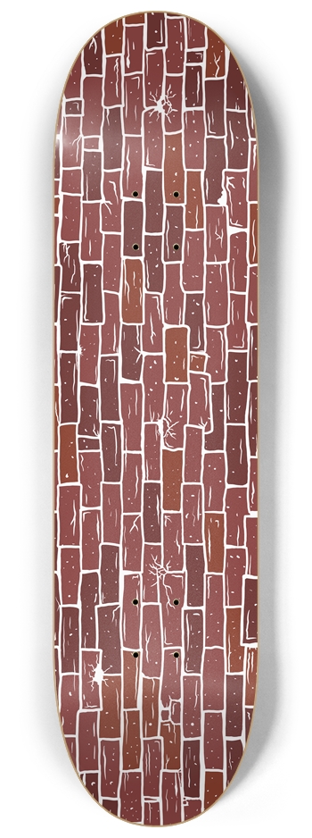 Brick White Lines 8-1/4 Skateboard Deck