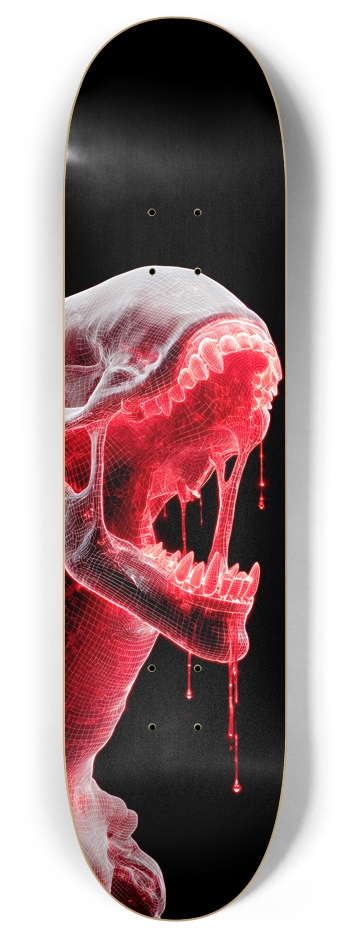 Slimy Bloody Alien 8 Inch Skateboard Deck