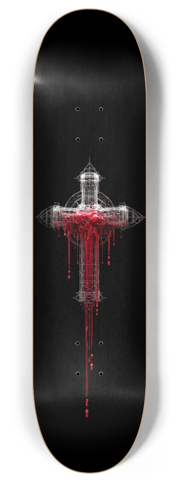 Bloody Cross 8 Inch Skateboard Deck