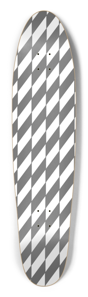 Skewed Checker Longboard Shape