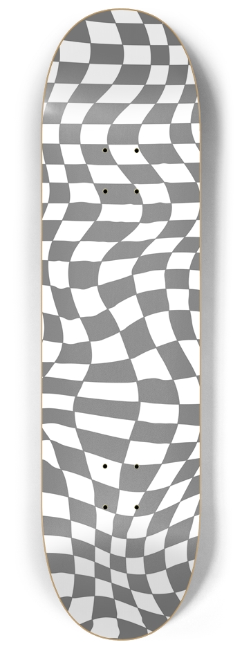 Wavy Checker 8-1/4 Skateboard Deck