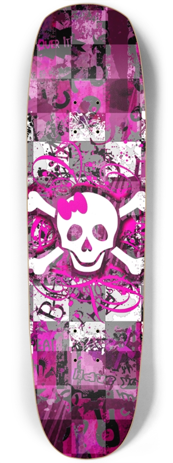 Pink Girly Skull & Crossbones