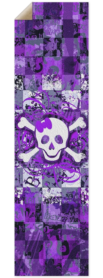 Purple Girly Skull & Crossbones