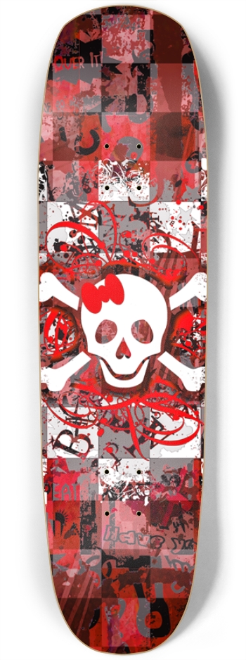 Red Girly Skull & Crossbones