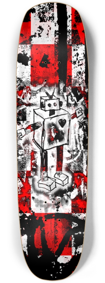 Red Checker Robot Graffiti