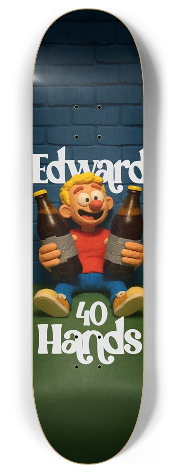 Edward 40 Hands 8 Inch Skateboard Deck