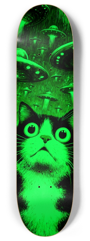 UFO Cat 8 Inch Skateboard Deck