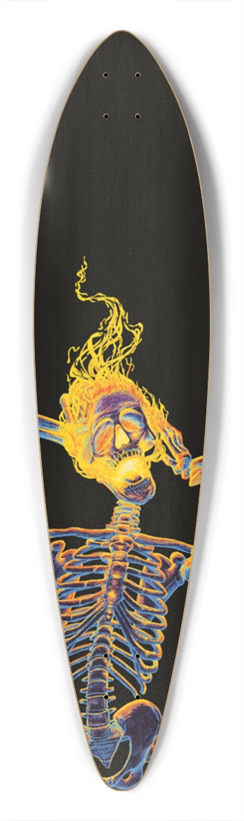 Screaming Skull Pintail Longboard