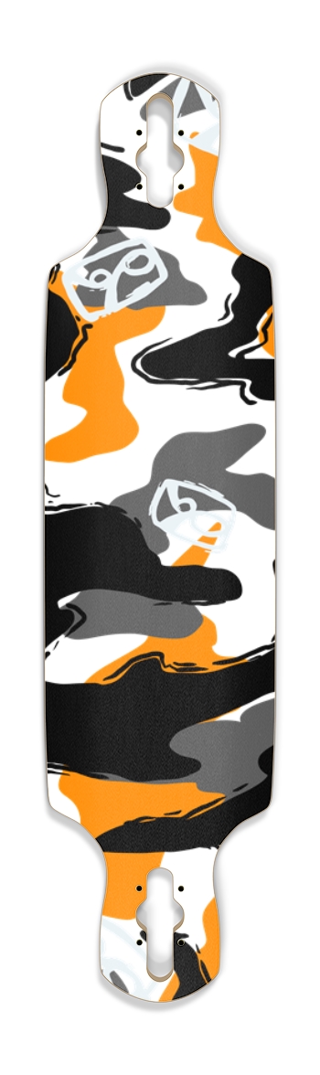 Boardpusher Camo (transparent) Drop Through Longboard