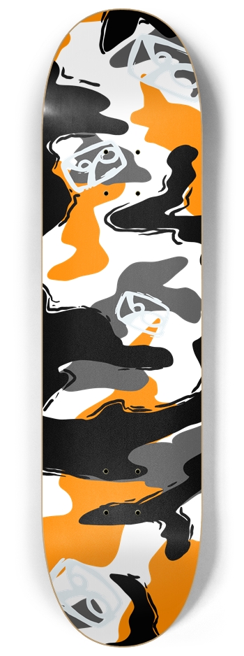 Boardpusher Camo (transparent) 8-1/4 Skateboard Deck