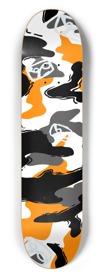 Boardpusher Camo (transparent) 7-1/2 Skateboard Deck