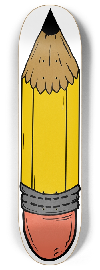 Pencil 8 Inch Skateboard Deck