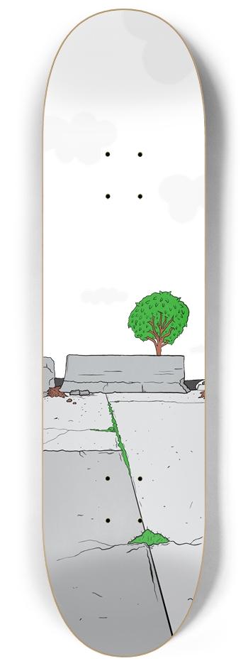 Skate Spot (Transparent) 8-1/4 Skateboard Deck