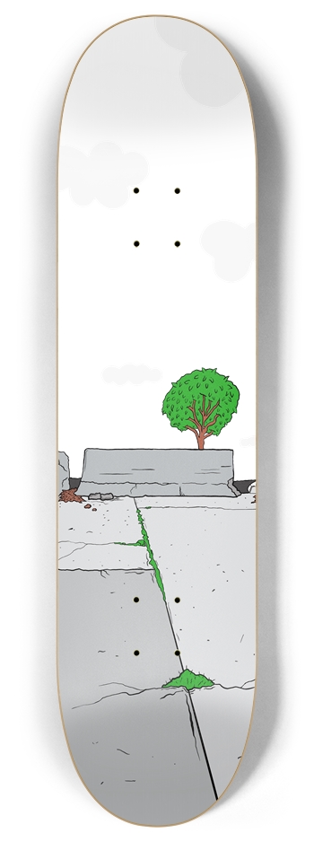 Skate Spot (Transparent) 8 Inch Skateboard Deck