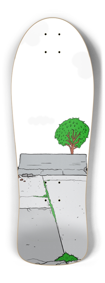 Skate Spot (Transparent) Old School Shape