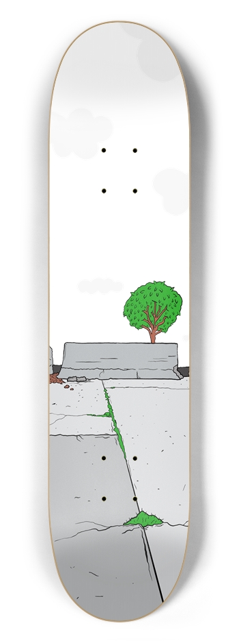 Skate Spot (Transparent) 7-1/2 Skateboard Deck