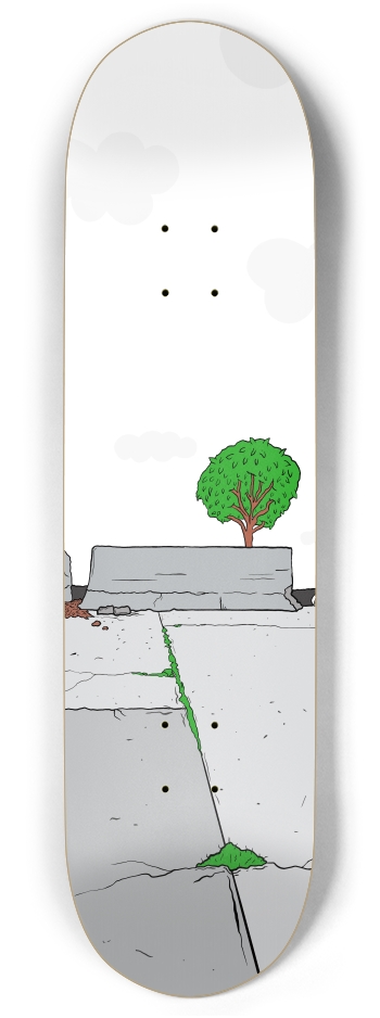 Skate Spot (Transparent) Twin Tail 8.375