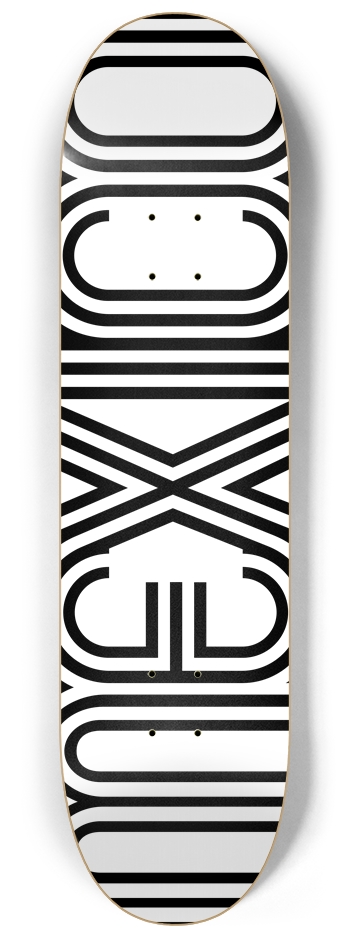 MEXICO (WHITE) 8-1/4 Skateboard Deck