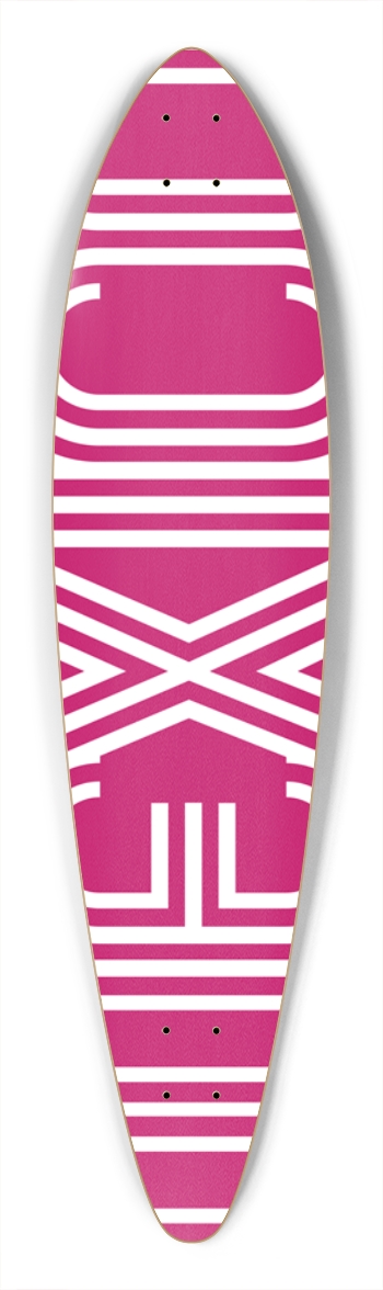 MEXICO (PINK) Pintail Longboard