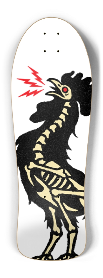 COCK-A-DOODLE-DOO! (CUSTOMIZABLE BG) Old School Shape