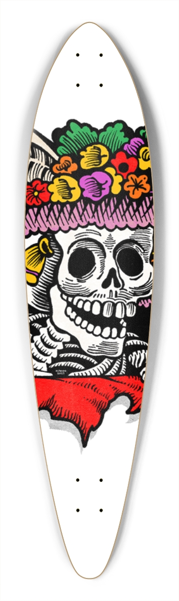 LA CATRINA (CUSTOMIZABLE BG) Pintail Longboard