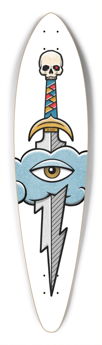 THE SKY IS CRYING (CUSTOMIZABLE BG) Pintail Longboard