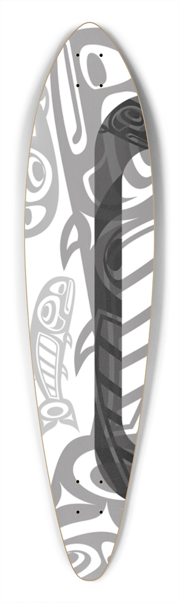 inuit_salmon Pintail Longboard