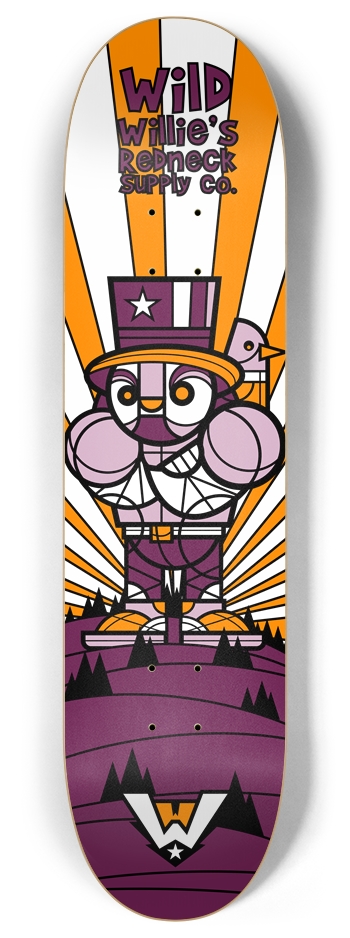 dp_wild_willie 8 Inch Skateboard Deck