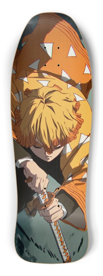 Zenitsu demon slayer custom Skateboard