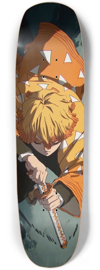 Zenitsu demon slayer custom Skateboard 