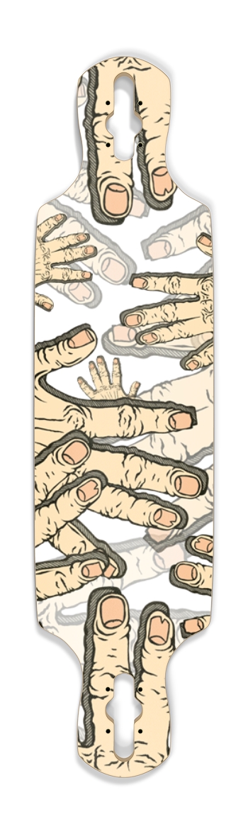 Hands Drop Through Longboard