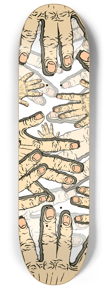 Hands 8-1/4 Skateboard Deck