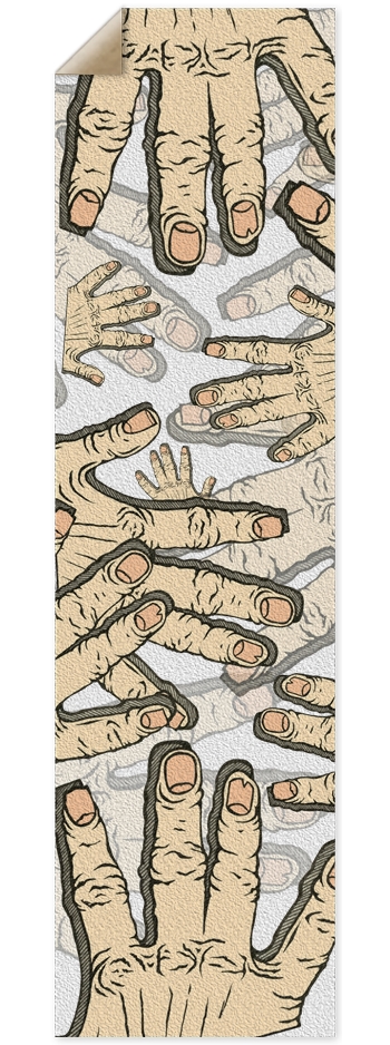 Hands 9 x 33 Inch Griptape