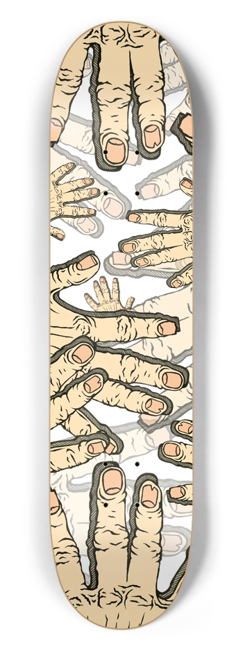 Hands 7-1/2 Skateboard Deck