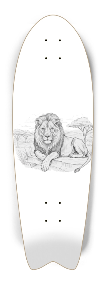 Lion Relaxing Sketch