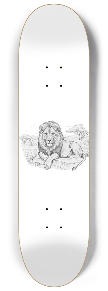 Lion Relaxing Sketch