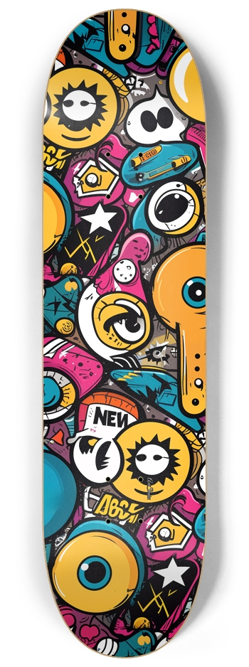 Comic Skates 3 8-1/4 Skateboard Deck