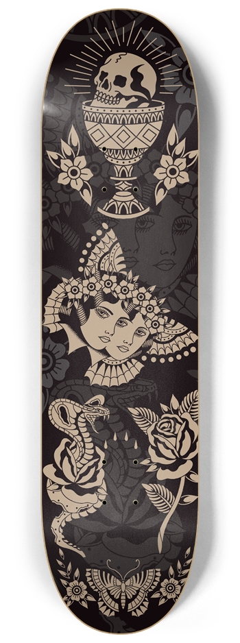 Old School art 8-1/4 Skateboard Deck