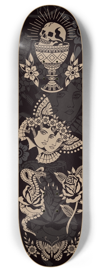 Old School art 8 Inch Skateboard Deck