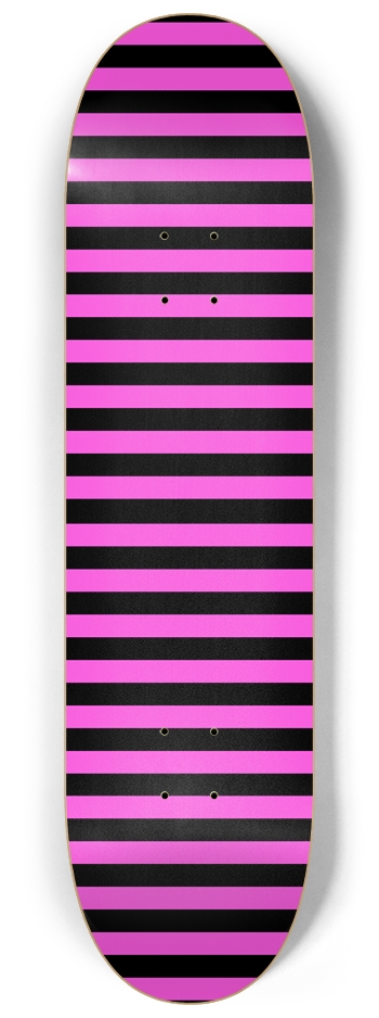 Pink Stripes 8-1/4 Skateboard Deck