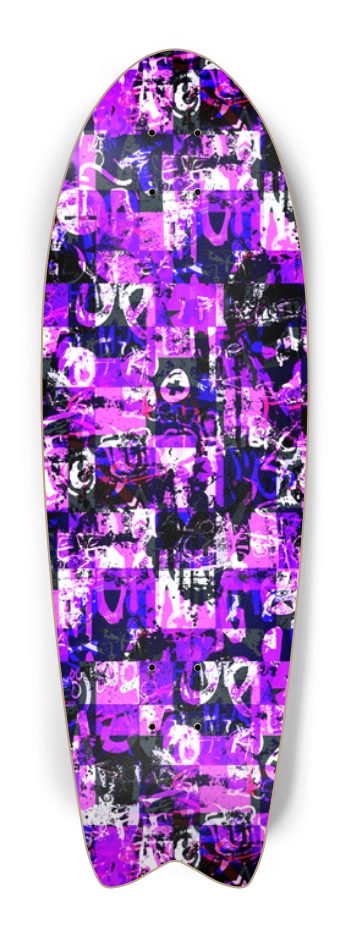 Purple Graffiti Checkers