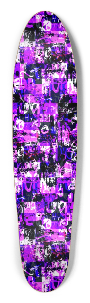 Purple Graffiti Checkers