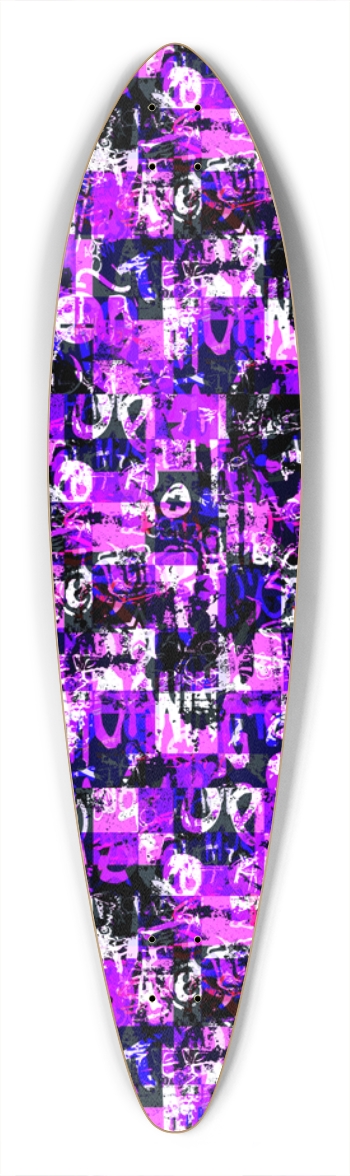 Purple Graffiti Checkers