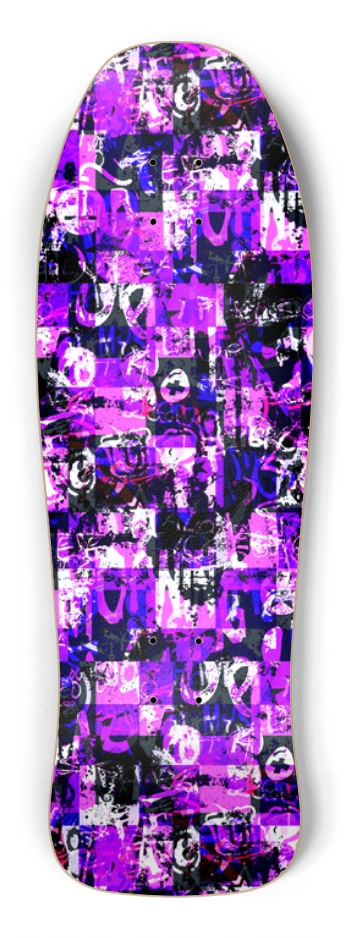 Purple Graffiti Checkers