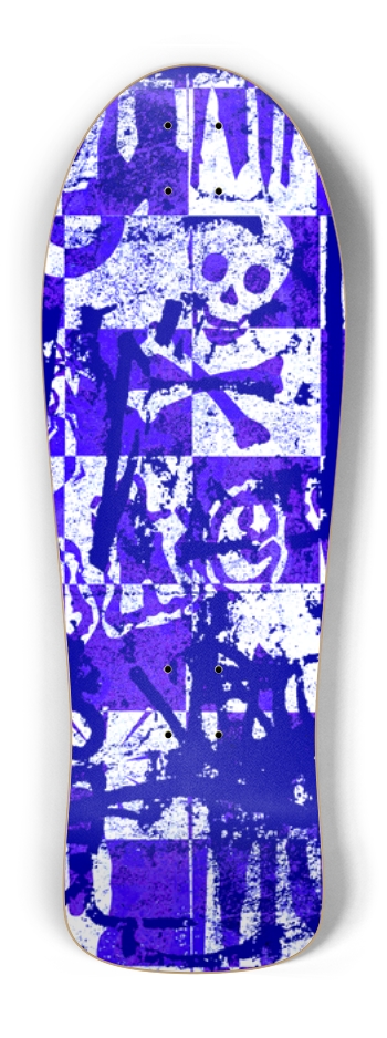 Blue Checker Graffiti