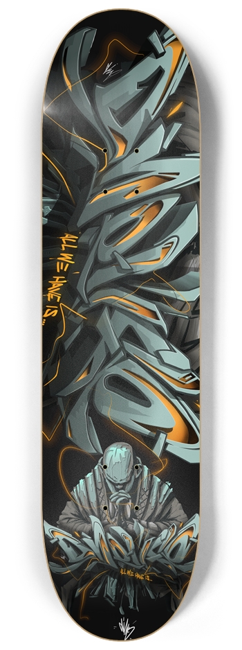 One life monk 8-1/4 Skateboard Deck