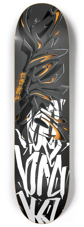 be brave - one life 8-1/4 Skateboard Deck